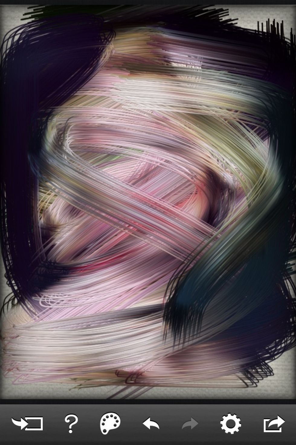 Continue swiping with your fingers.