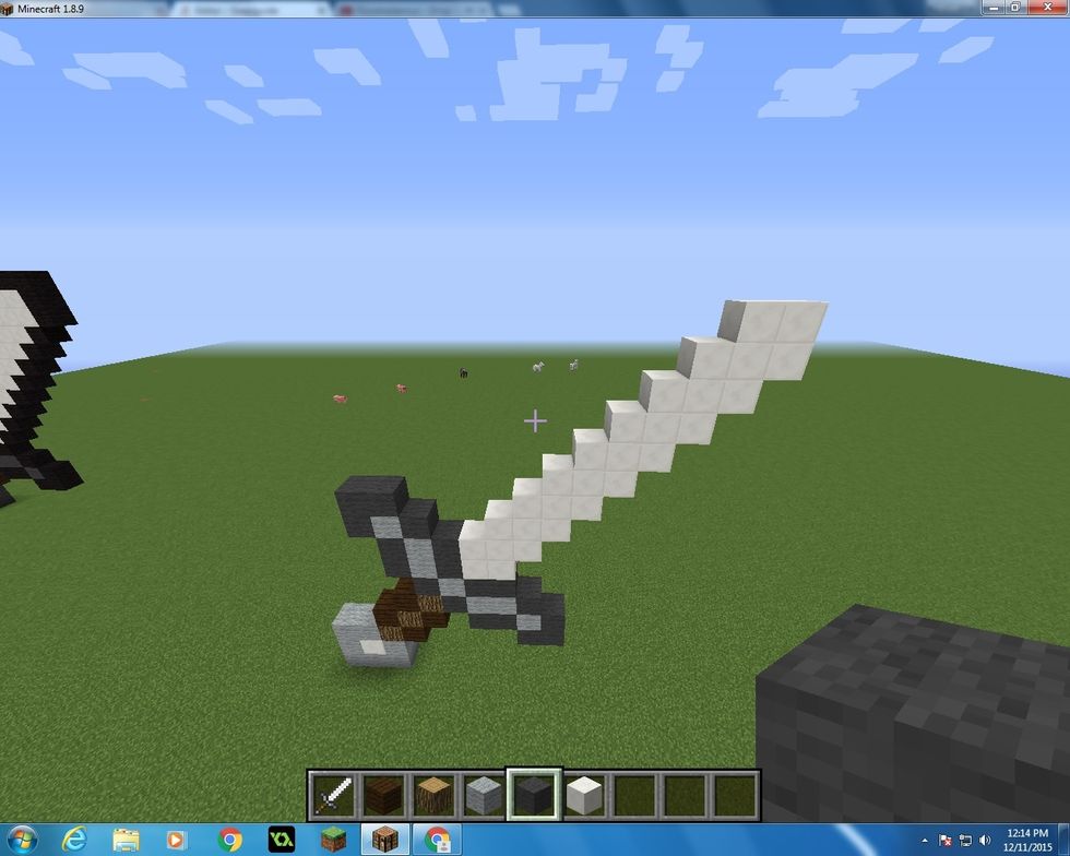 Continue that process till you get up to 10 Block of Quartz.