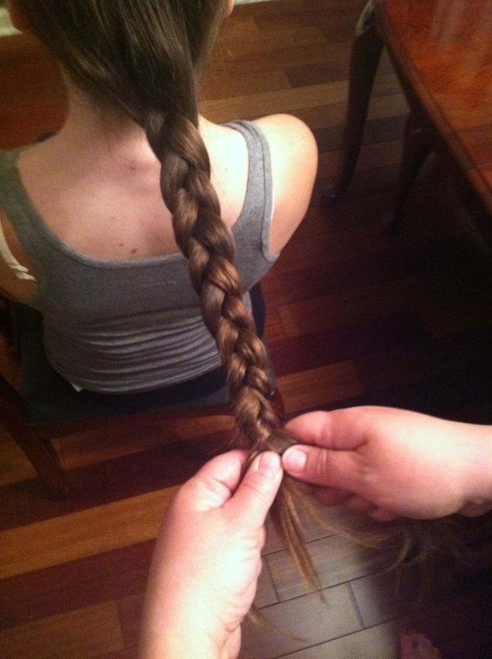 Continue the braid until the end\ud83c\udf42