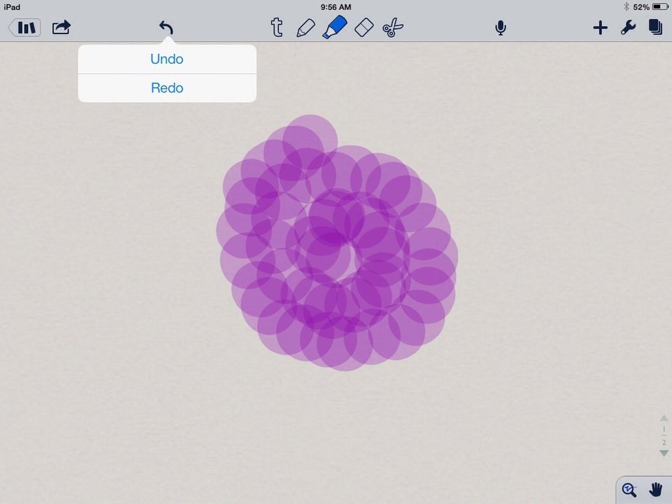 Continue the spiral until the desired size