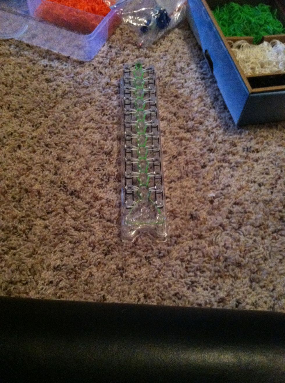 Continue these steps all the way down.