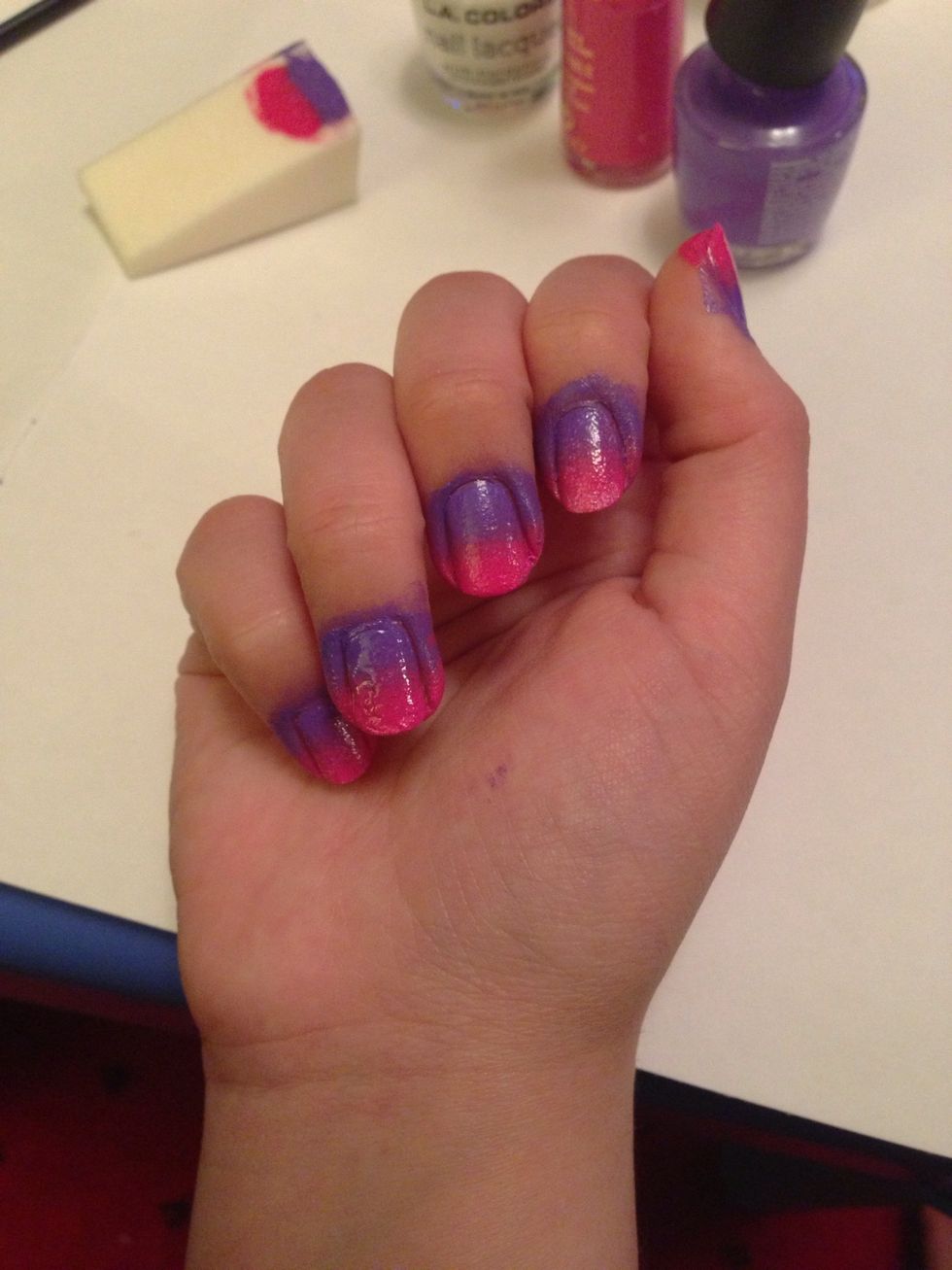 Continue this process on every nail, then add more layers of this technique until you have your ideal coverage. This is about 3 layers for me.