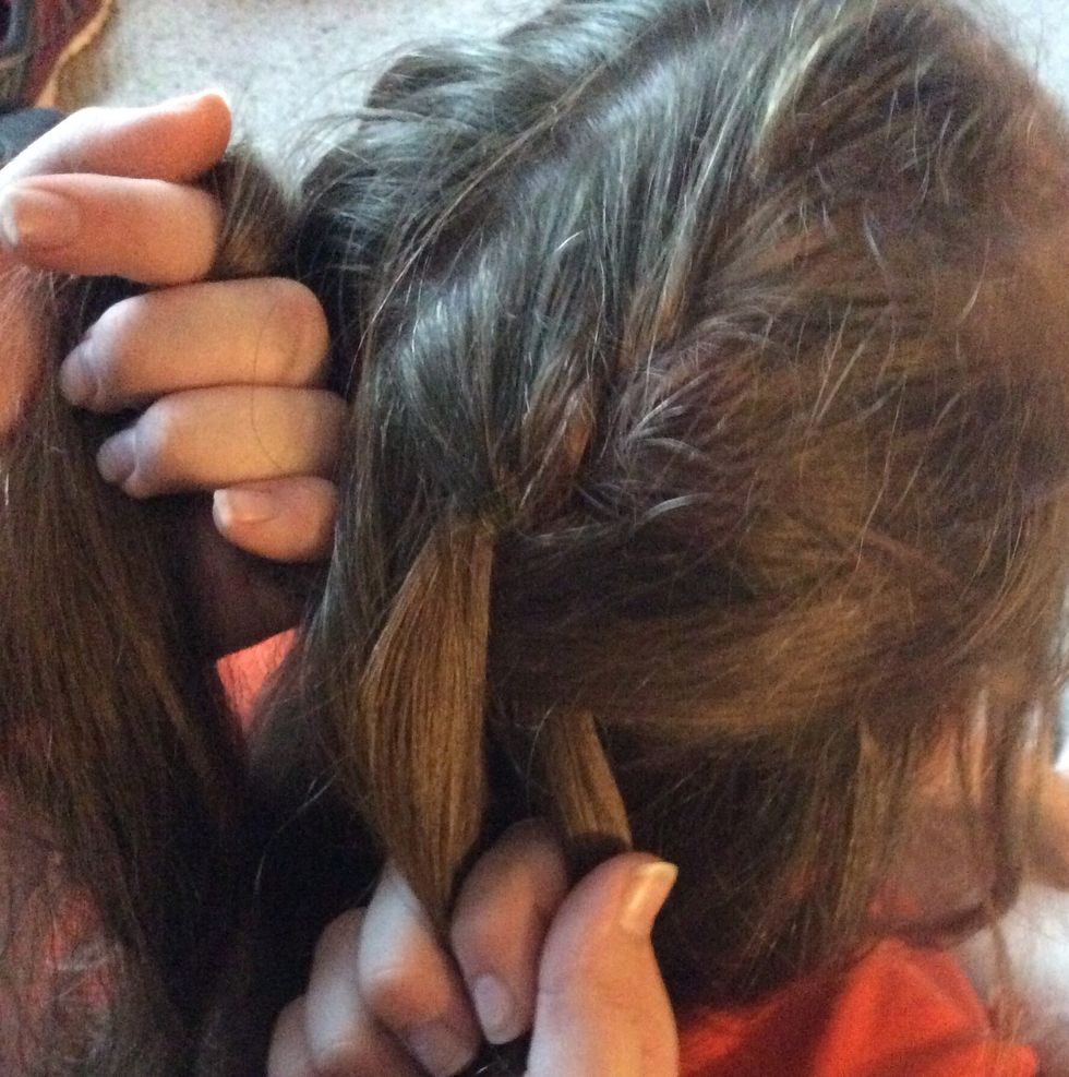 Continue this process remembering to add a few strands of hair each time.