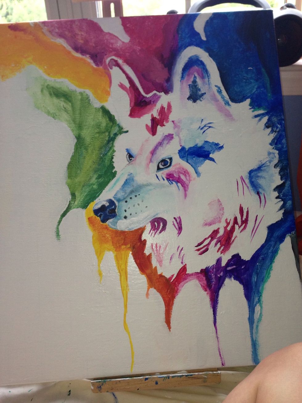 Continue to add detail in the face. Use different colors to add interest!