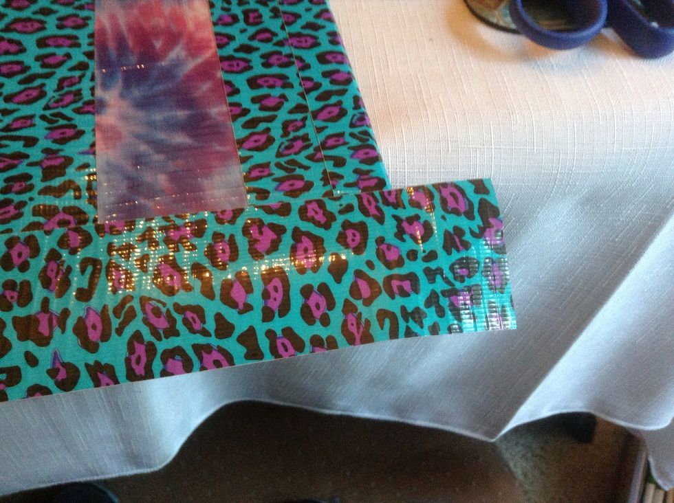 Continue to follow the markings to the end and leave some extra tape.