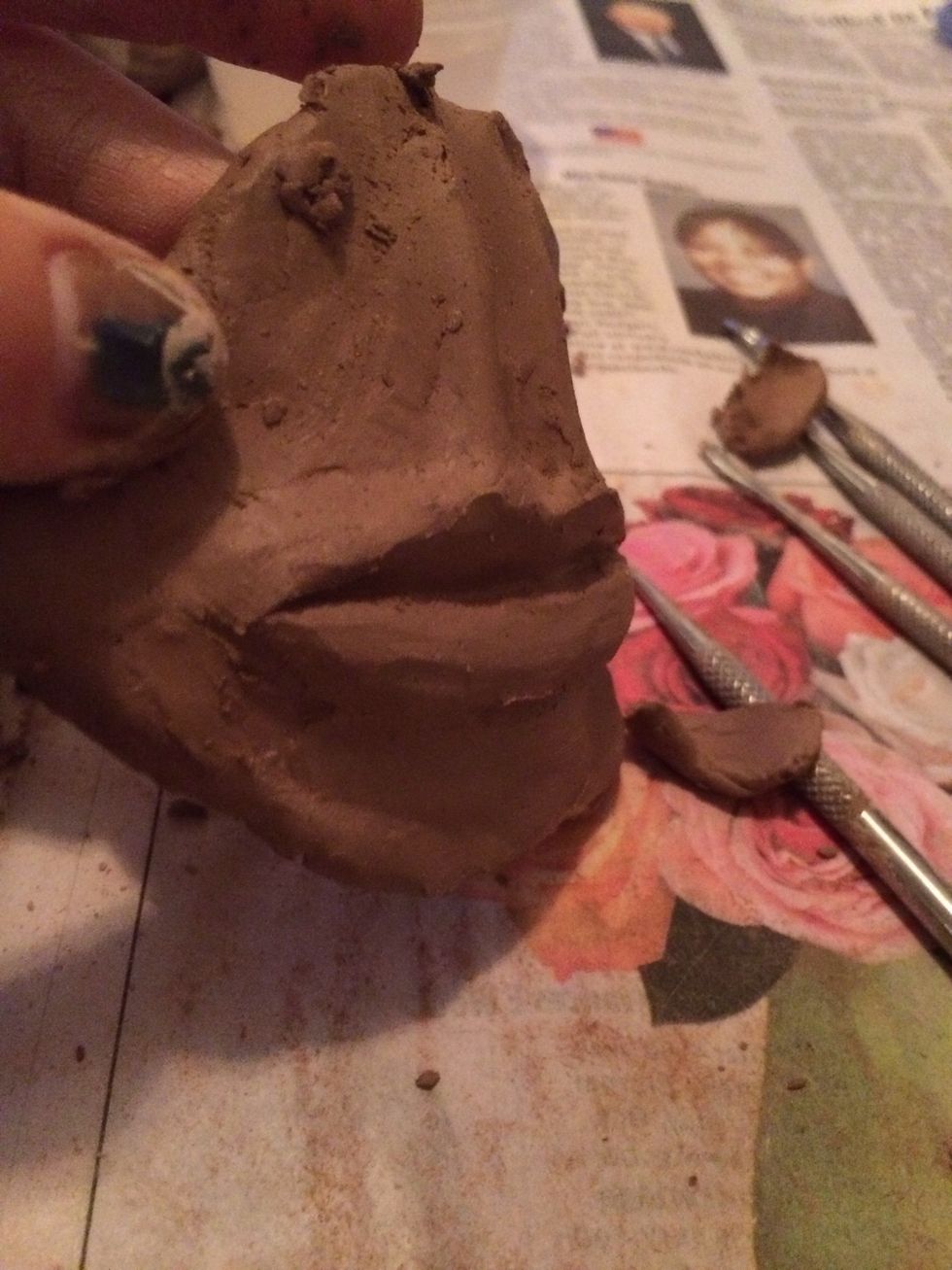 Continue to look at the features both straight on and from a profile view.