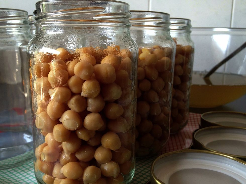 Continue until all the beans are in their new homes. You can see here the recommended space to leave.