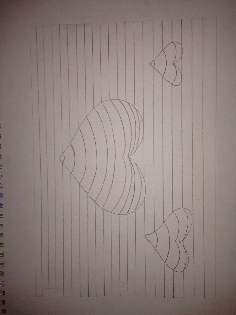 Continue until the entire object(s) are lined.