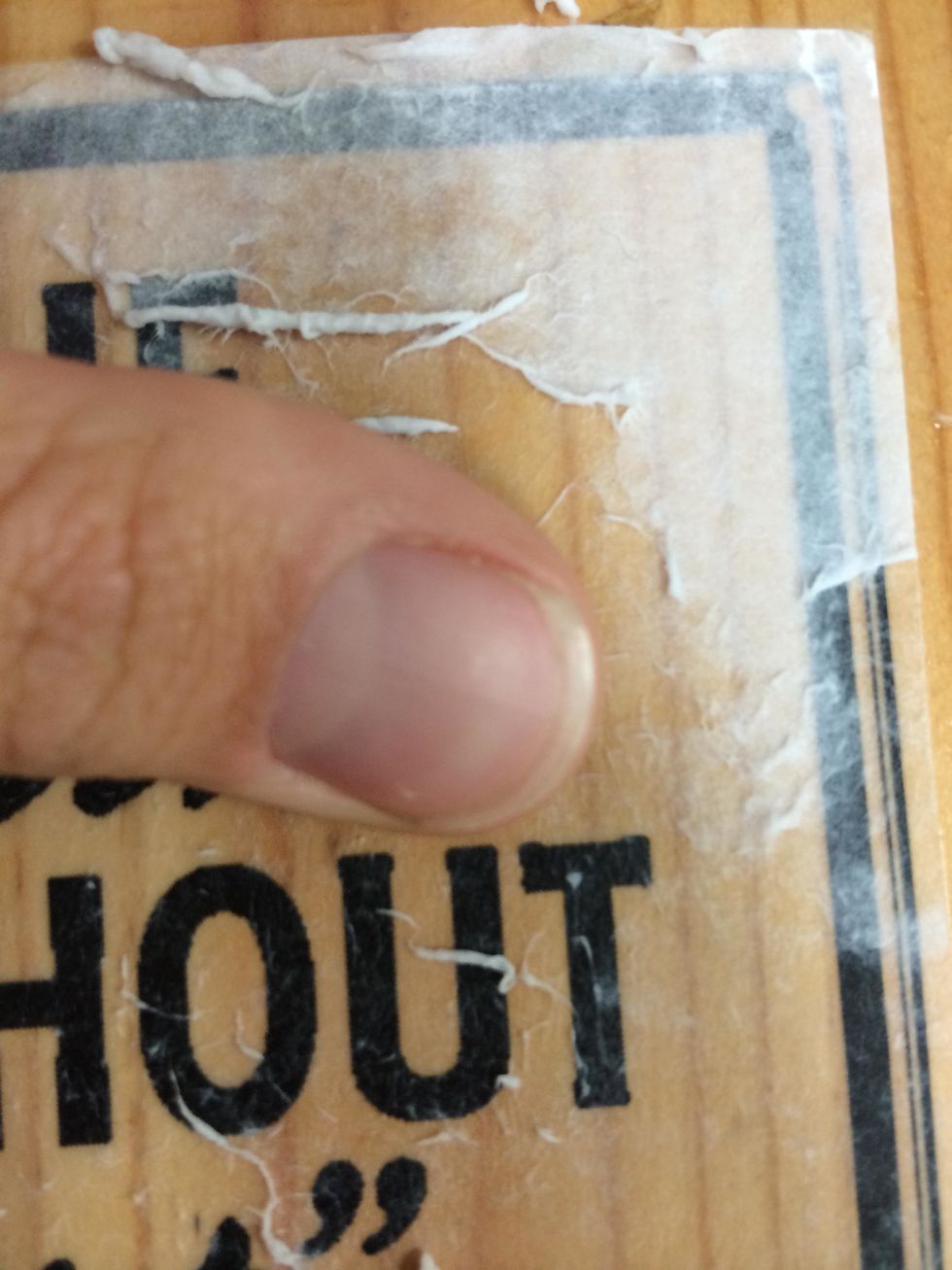 Continue until the peels are microscopic and exist no more. You will want to dip your fingers in water as it dries out.