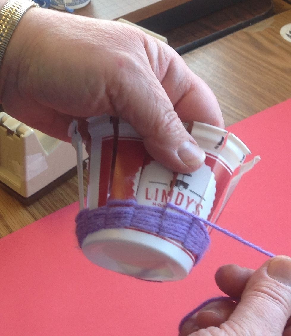 Continue weaving following this sequence until you run out of yarn or wish to change colors.