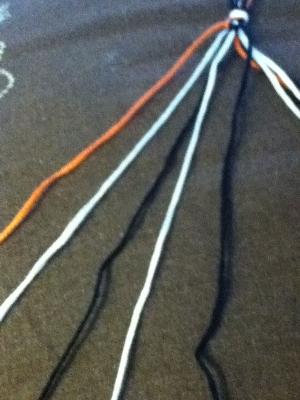 Continue with the forward -> forward pattern until the thread reaches the center.