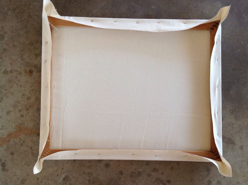 Continue working around canvas until you run out of room.