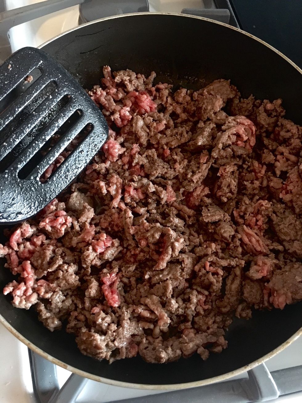 Cook 1lb of ground beef