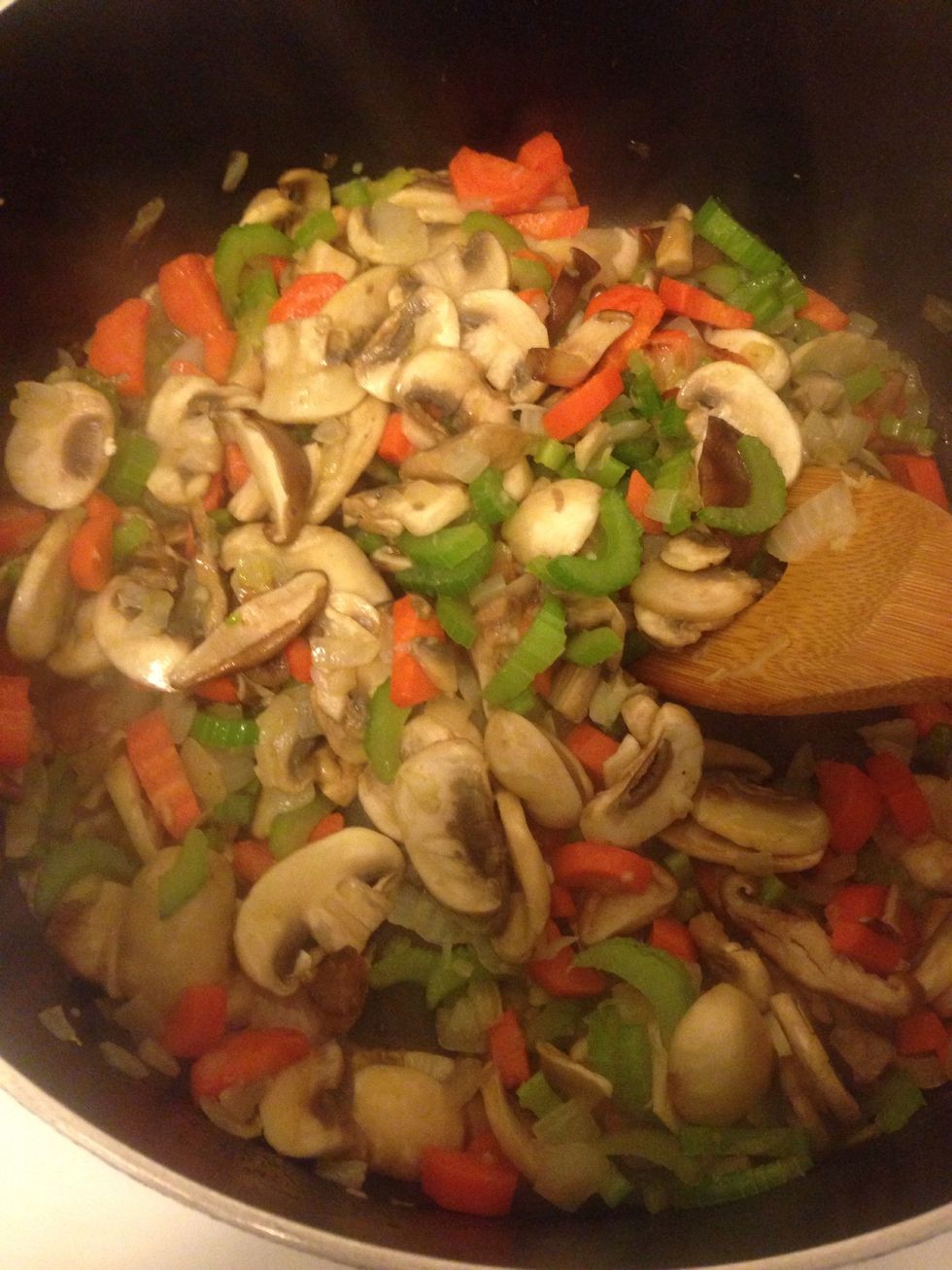 Cook about 3 minutes. Not too long. Still want chewy.