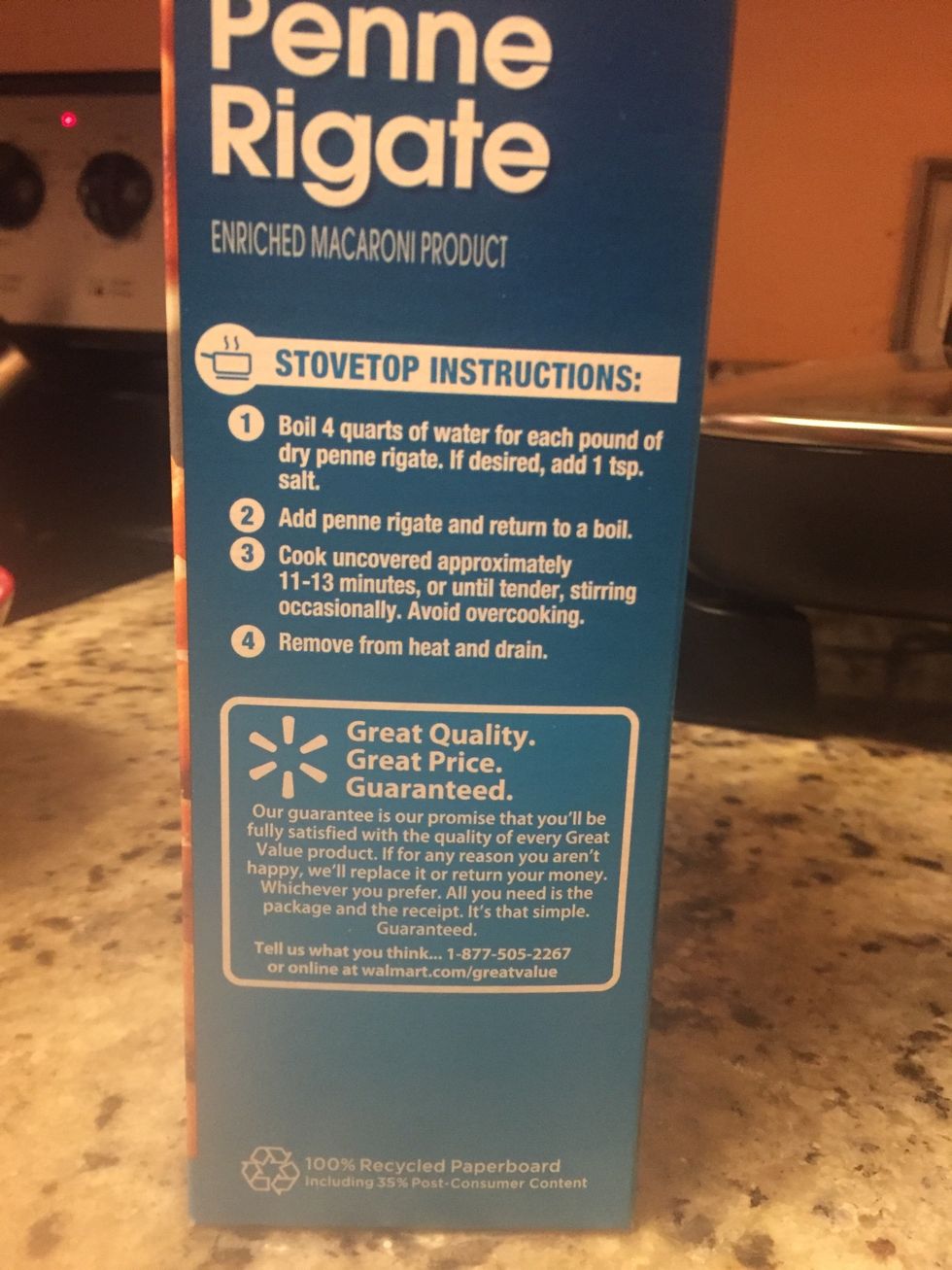 Cook according to the package directions