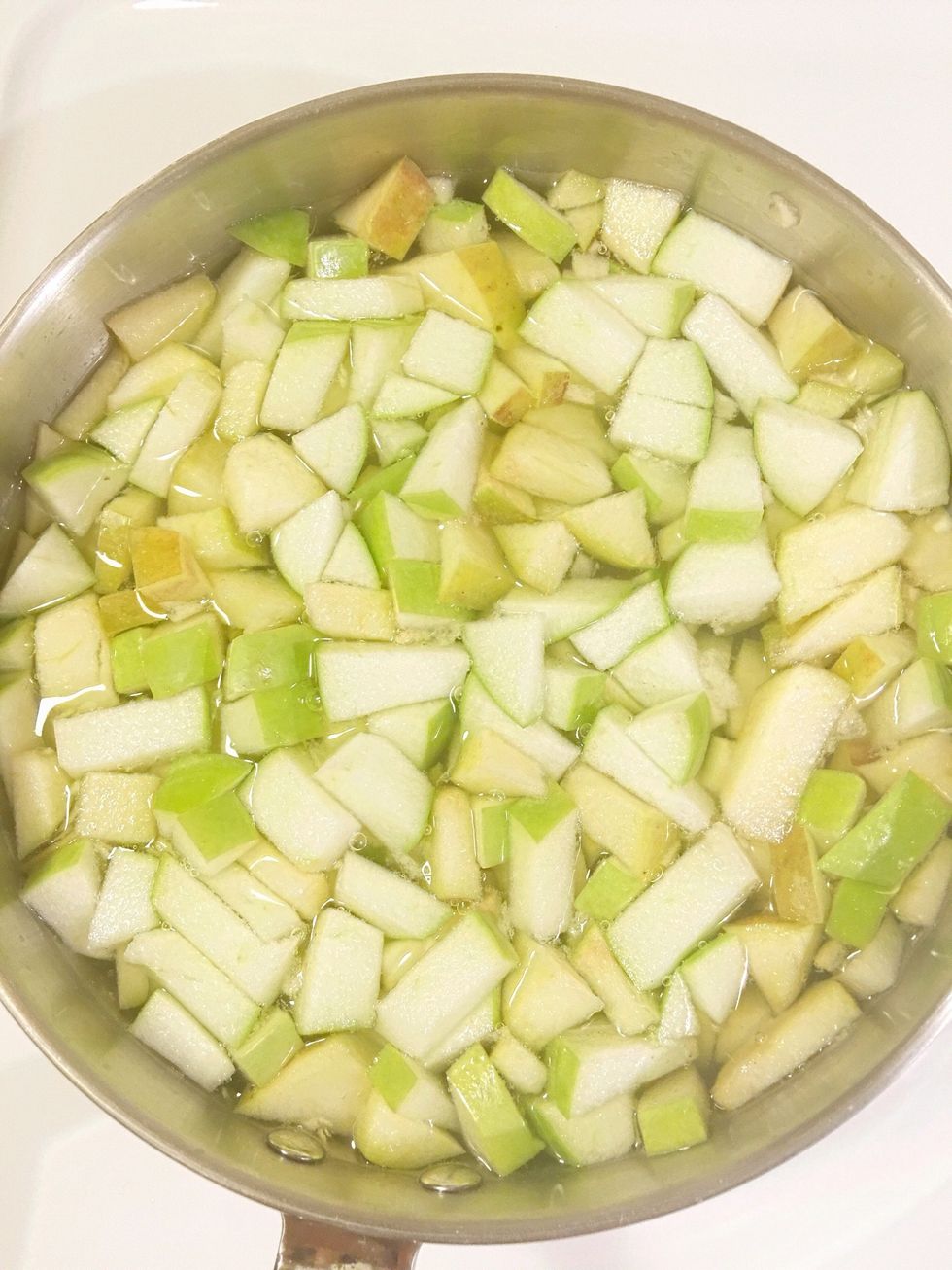Cook apples for a softer texture. There's no right way for this step. Get them to your preferred texture and keep in mind you'll probably reheat if there are any leftovers. Make now, eat later!