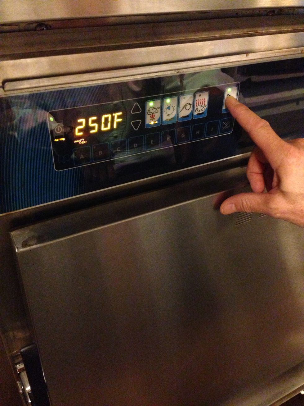 Cook at 250 degrees.