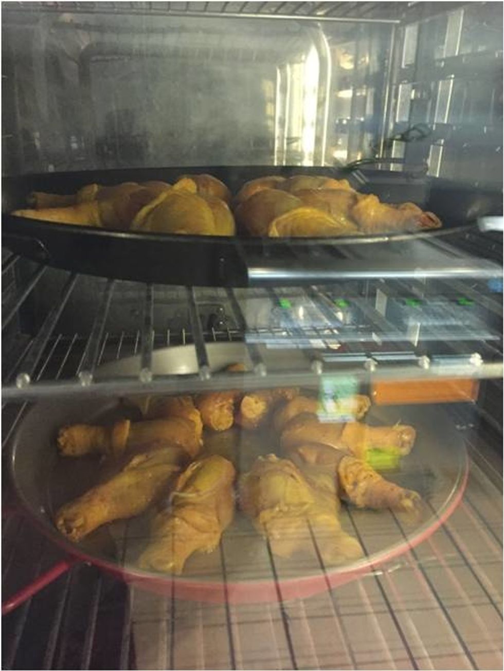 Cook Combi Mode- 350F (177C)- for 7 mins.