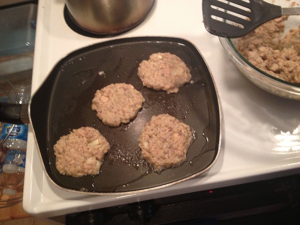 Cook each side for 5-8 mins or until golden brown.