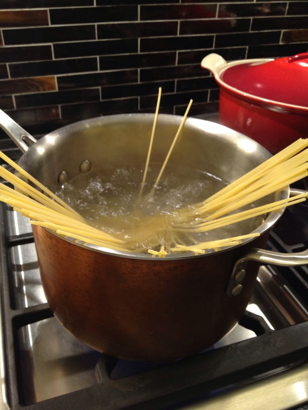 Cook enough for one person.. About one-hundred grams