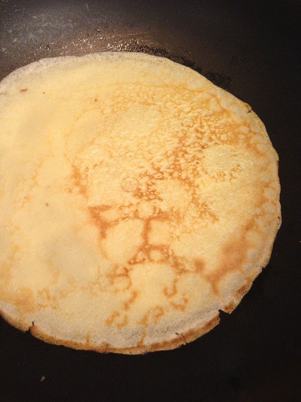 Cook for 1-2 minute or until lightly brown then flip and cook the other side