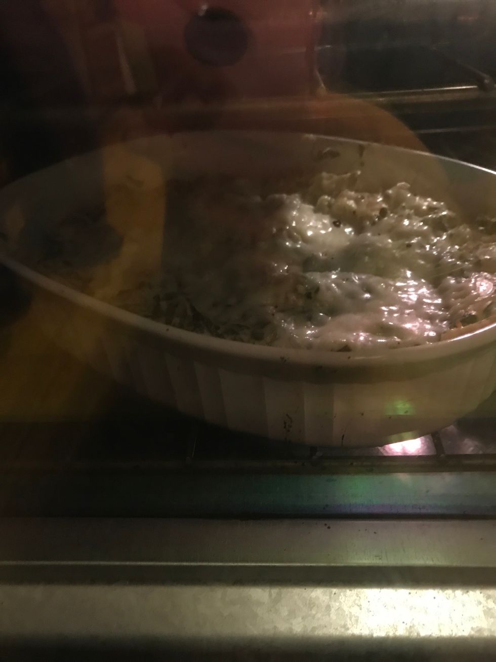 Cook for 20 minutes in a 425 degree oven