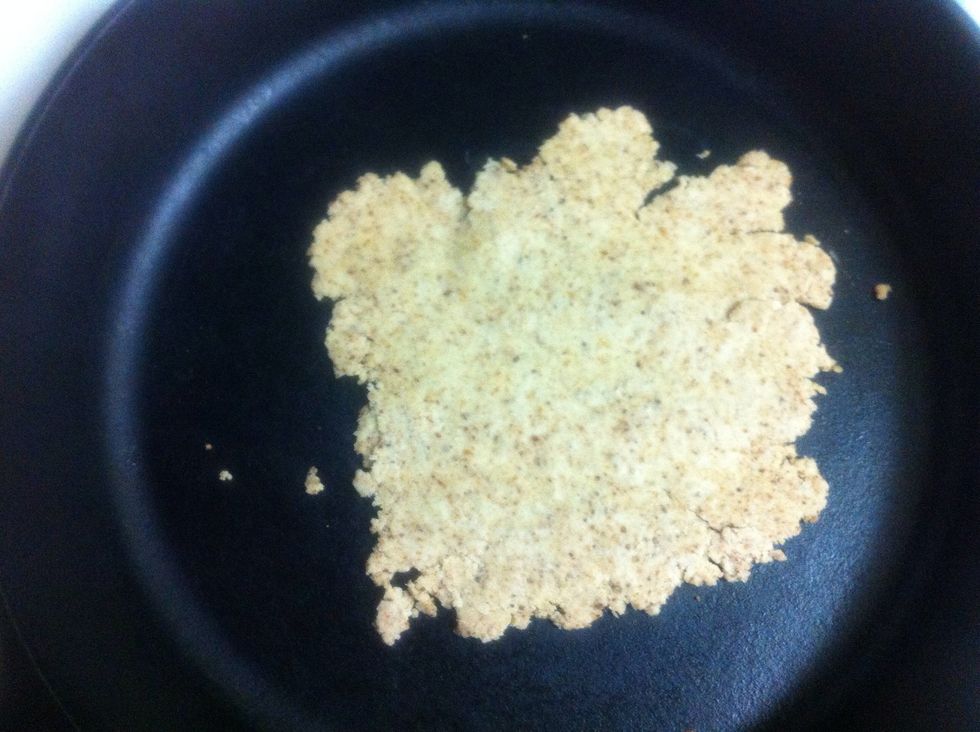 Cook for 60 seconds on a cast iron pan over medium heat