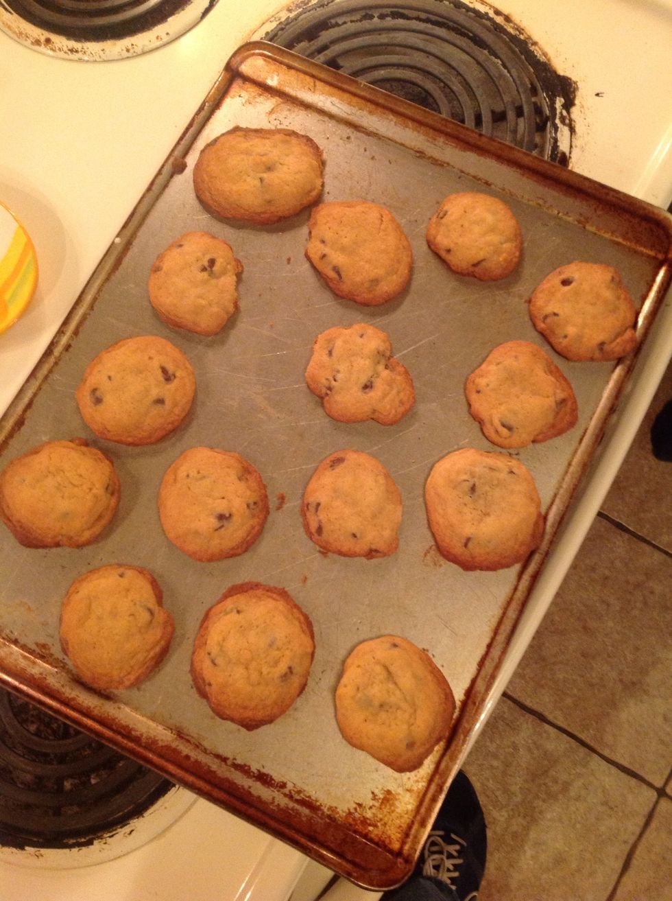 Cook for 9-11 or until golden brown.