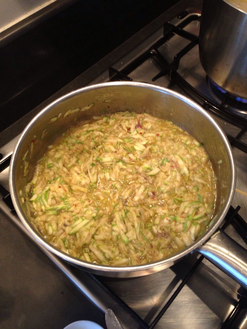 Cook for a few minutes, no longer, it needs to stay juicy