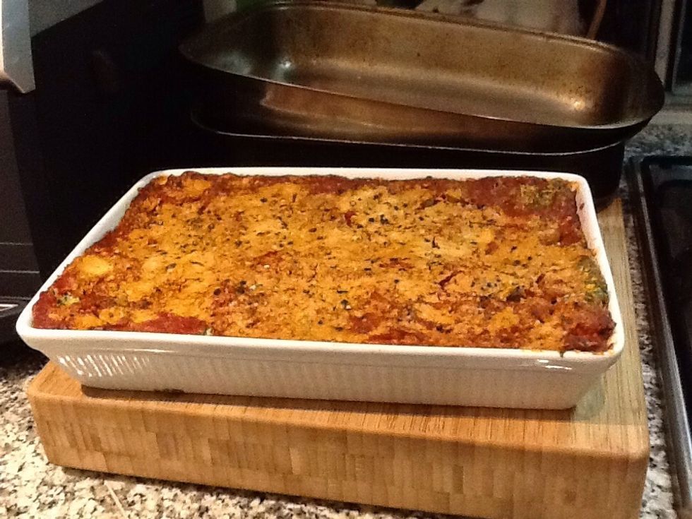 Cook for about 1 hour on 180 degrees Celsius