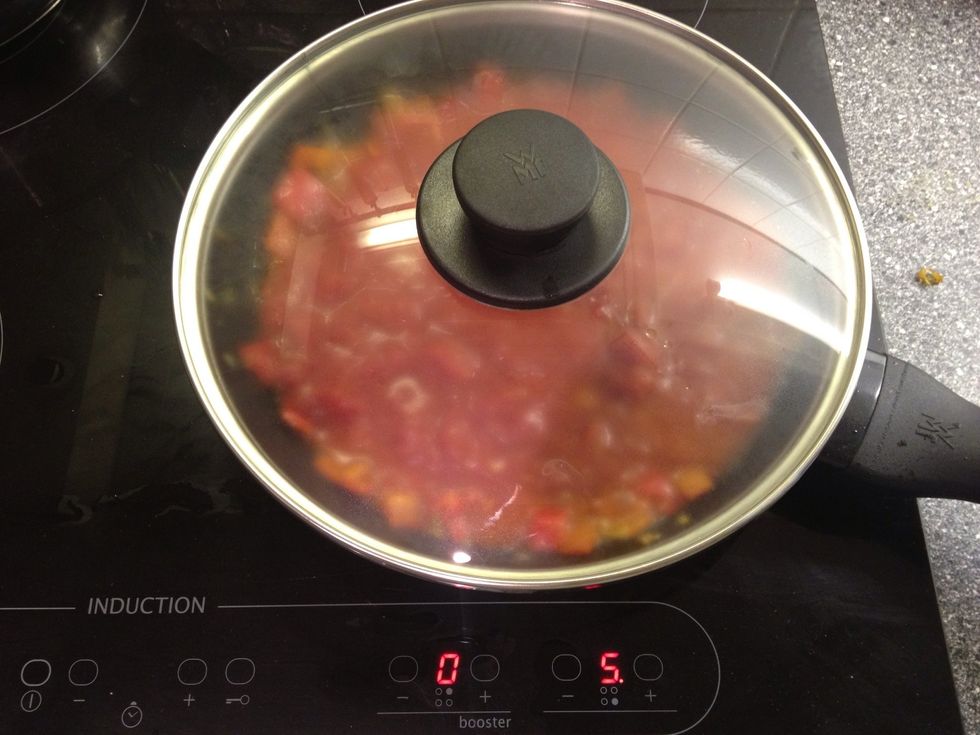 Cook for about 10min with lid.