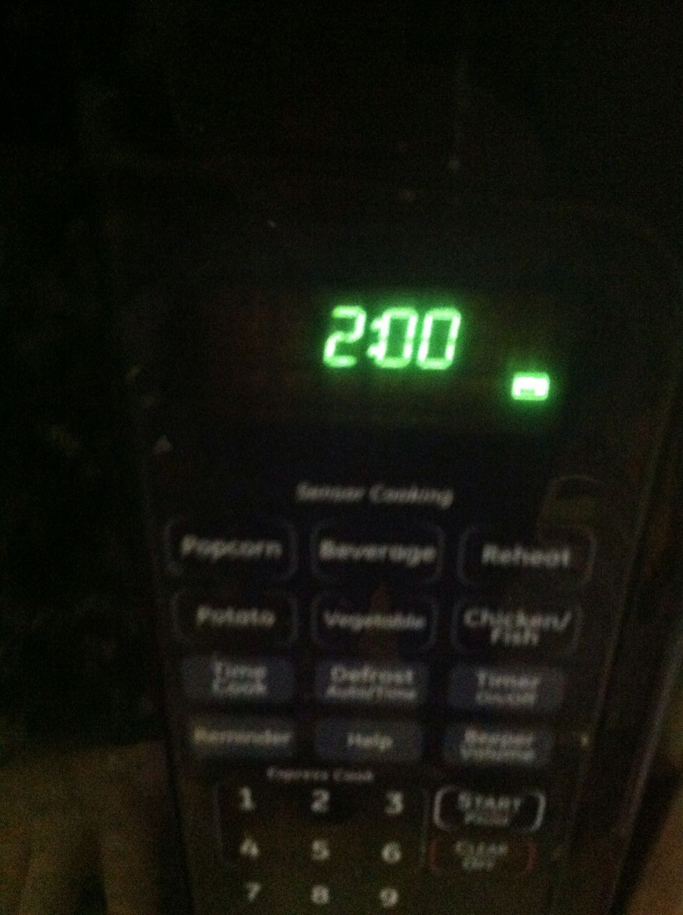 Cook hot dogs. I did mine in the microwave.