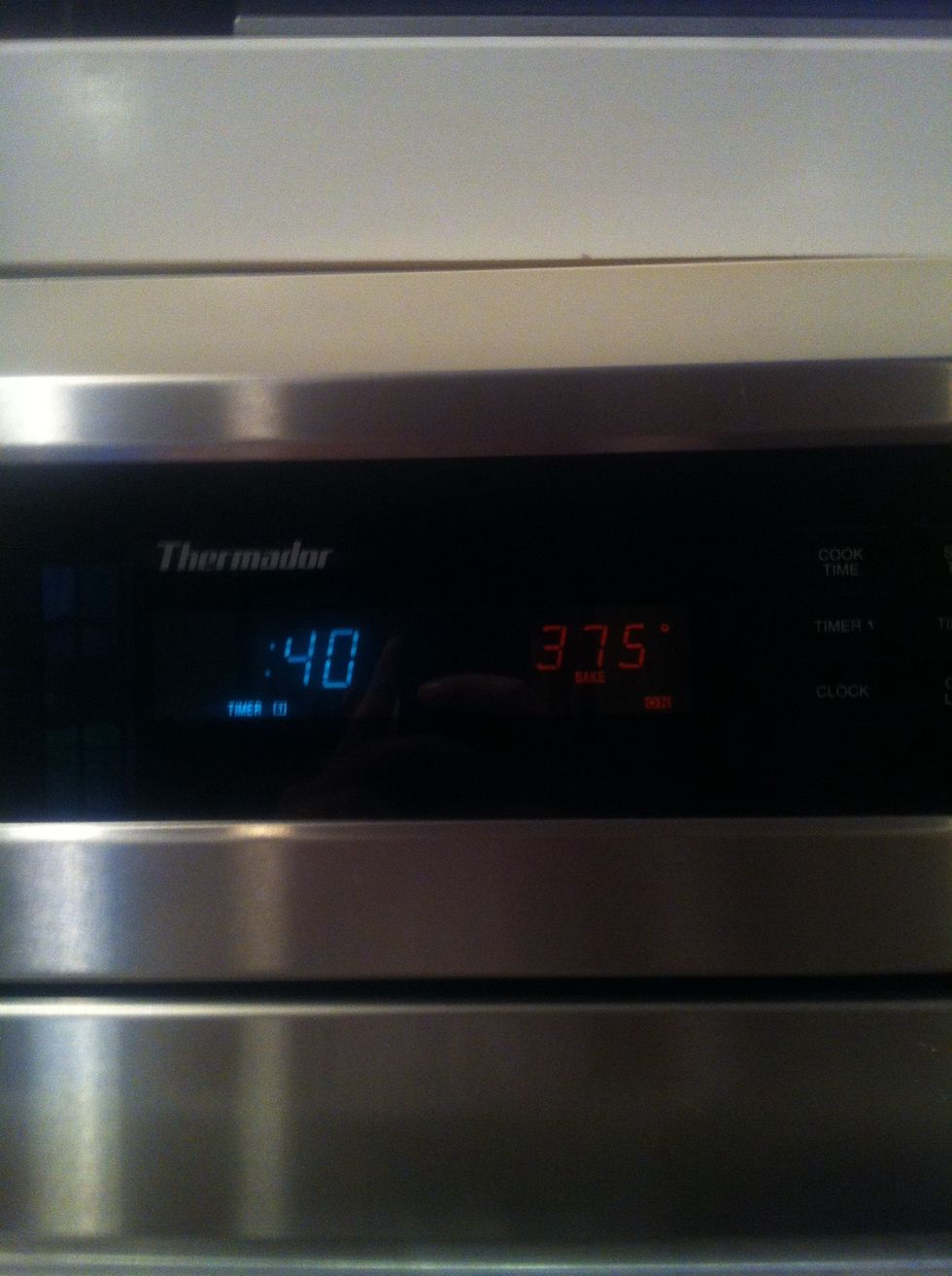 Cook in oven 40 mins at 375 degrees F