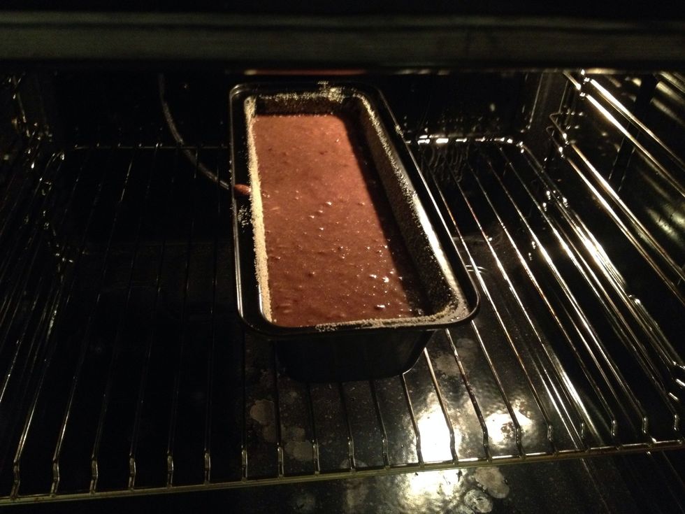 Cook in the oven at 175 degrees C for about 45-60 min. depending on your oven.