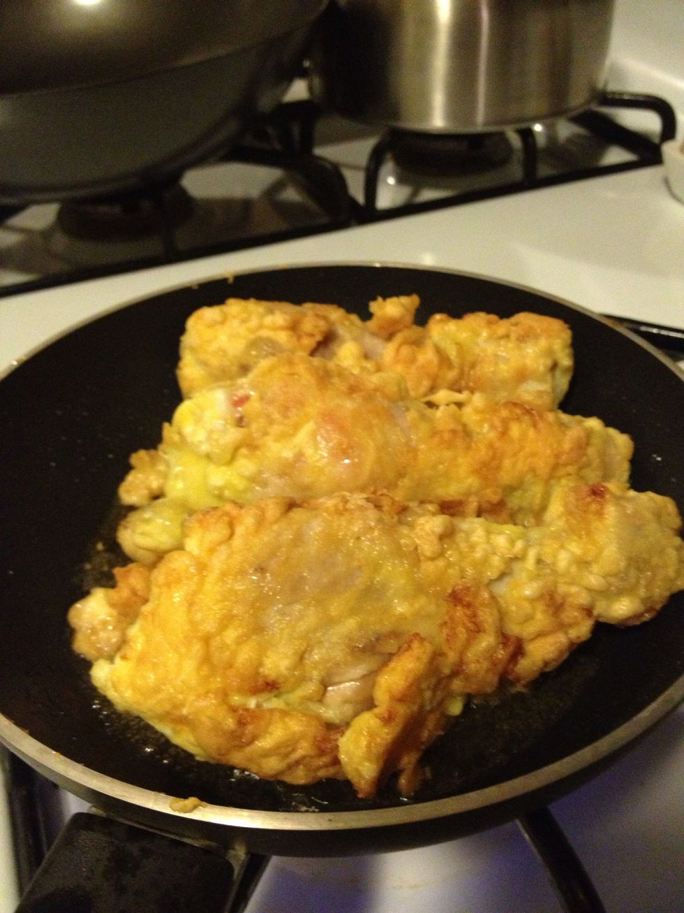 Cook it about 15 mins make sure chicken is well cook.