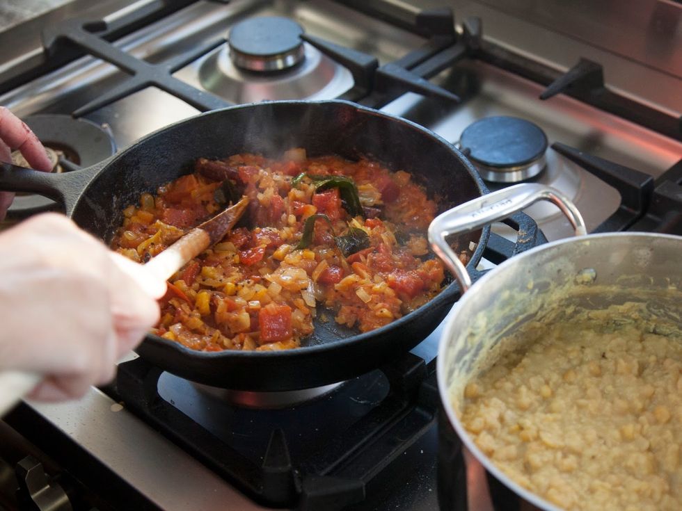 Cook it gently until everything is blended and tender.