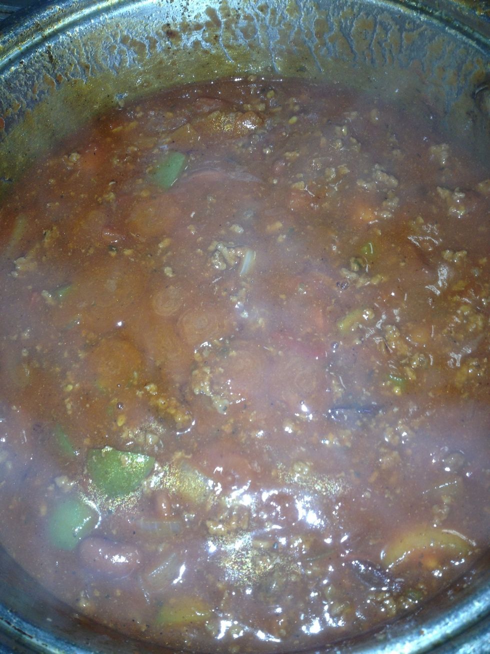 Cook it in low heat for 1 hour to and hour an a half