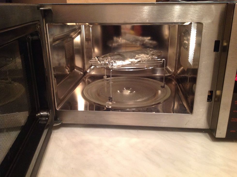 Cook it in the oven for 10 min.