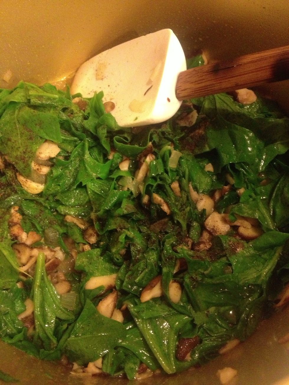 cook it until its wilted