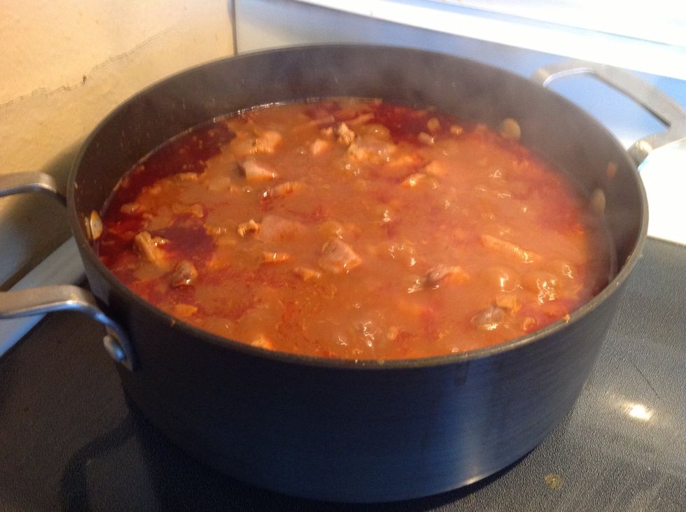 Cook meat on low for 45 minutes, stir every couple minutes, you also may have to add water