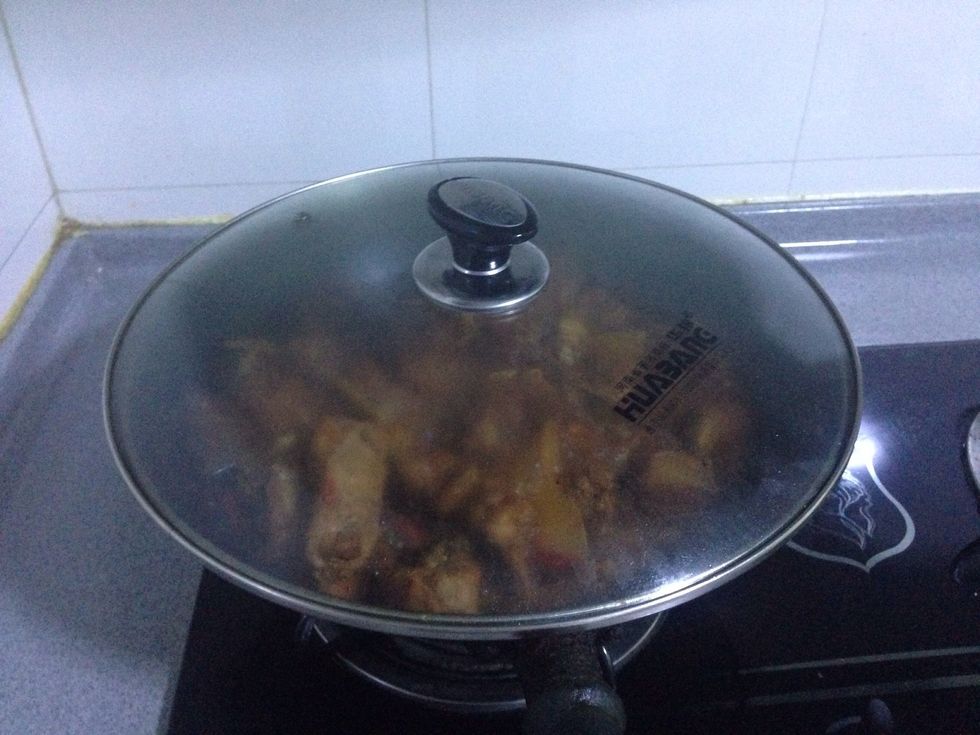 Cook on low heat for about 20mins.