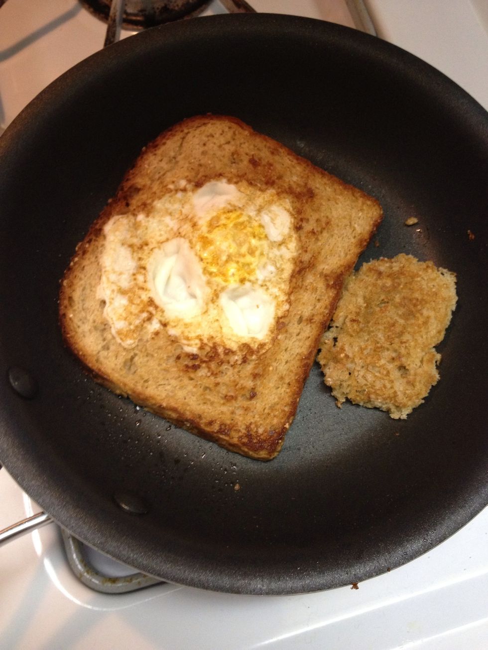 Cook on the other side for a minute or so and plate.