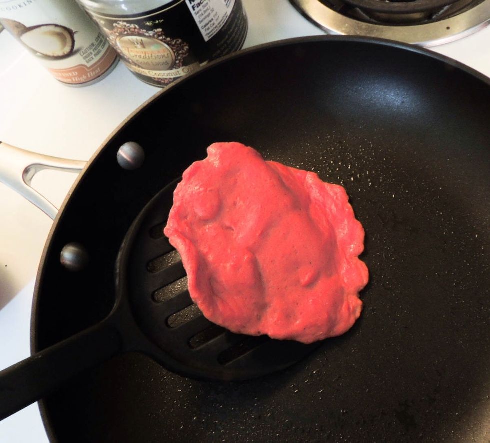 Cook one side for about 4-5 minutes or even less, just check and see if it's ready