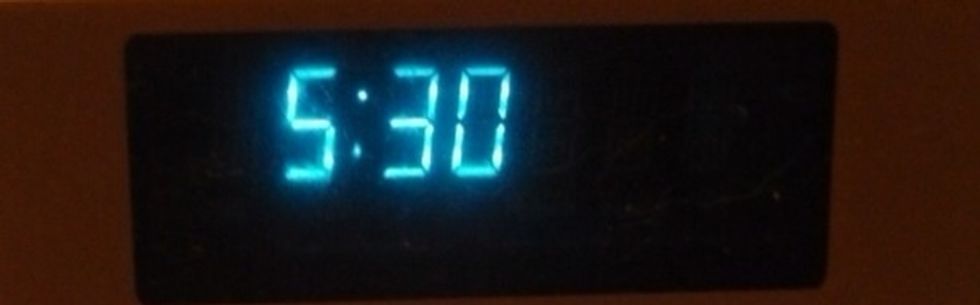 cook one side of the chicken for 5:30 minutes continually stir chicken and peppers