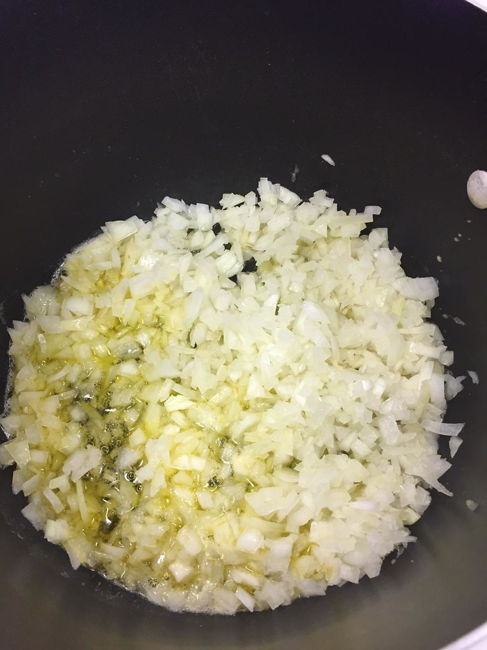 Cook onion in butter until softened