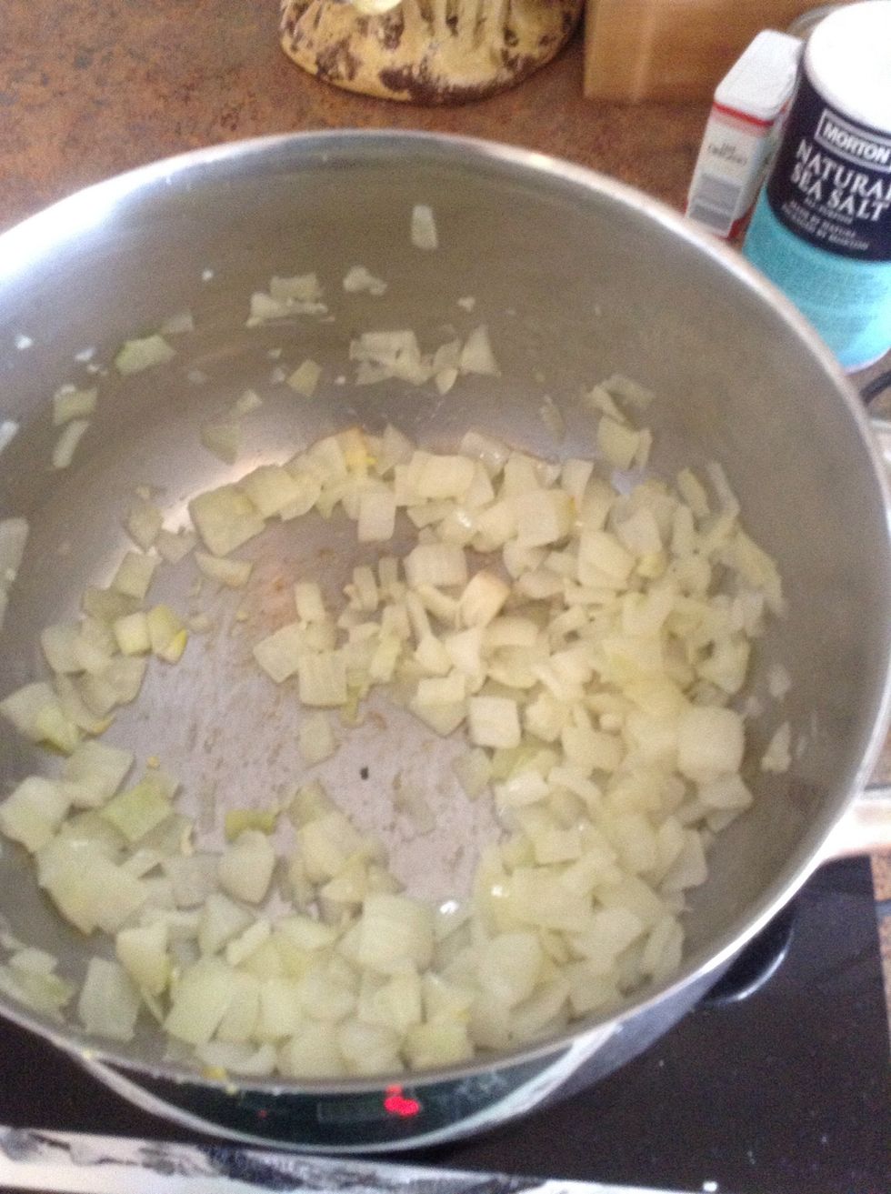 Cook onions until translucent (about 5 minutes) remember to stir the onions while they cook
