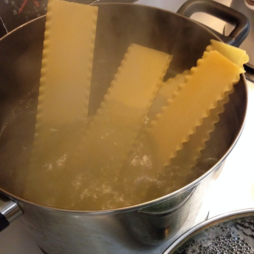 Cook pasta according to package. (Don't forget to add salt to the water!)