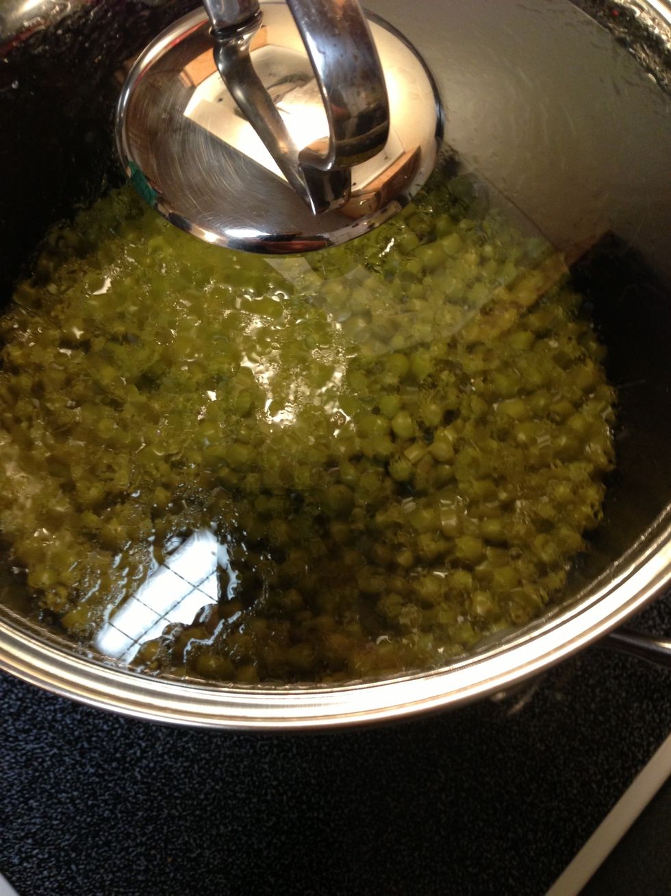 Cook peas separately
