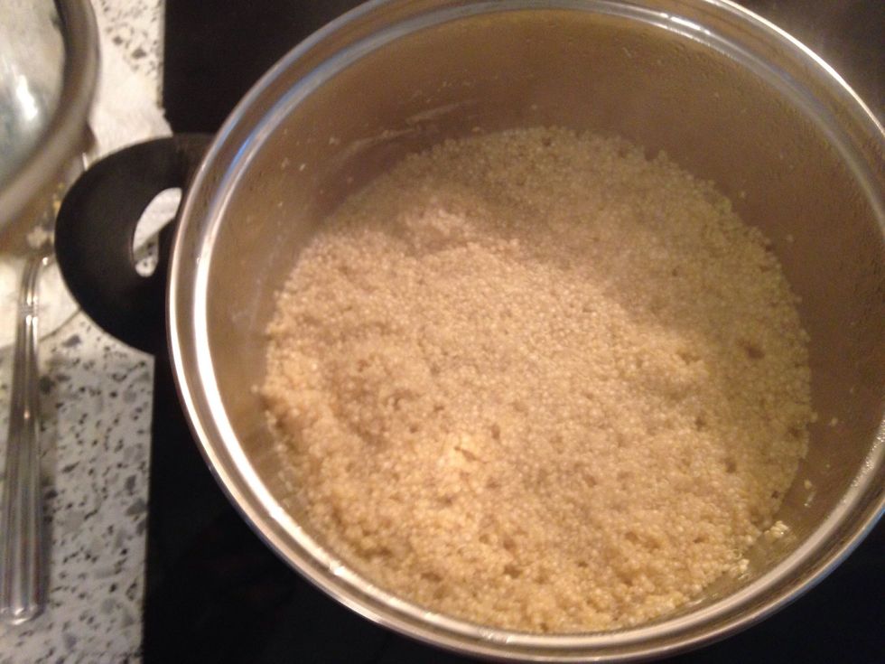 Cook quinoa with double the amount of water.