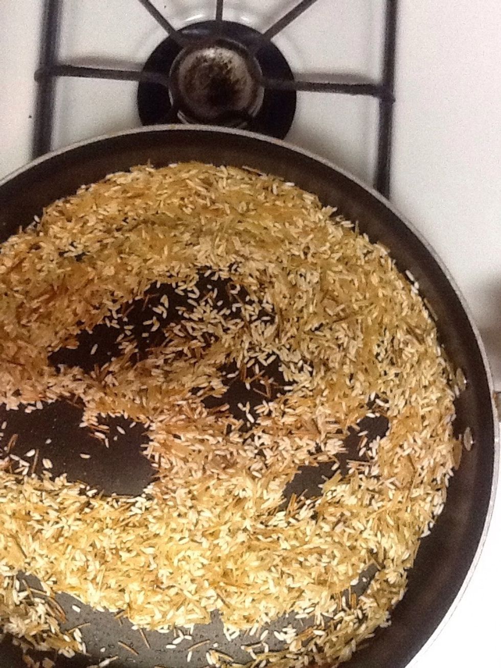 Cook rice according to directions